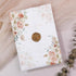 Peach Blush Coral Floral Boho Vellum Wedding Invitation CWIV46